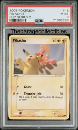PSA MINT 9 Pikachu 16/17 Pop Series 2 Pokemon 2005 - Image 2