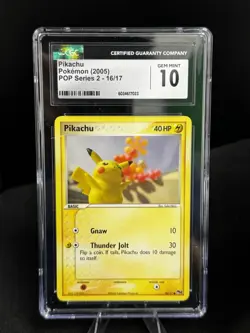 CGC 10 Pokemon TCG: Pikachu 16/17 POP Series 2 (2005) - Image 1
