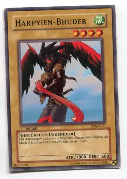 Yu-Gi-Oh! PLAYED/POOR Harpyien Bruder Common - Image 1
