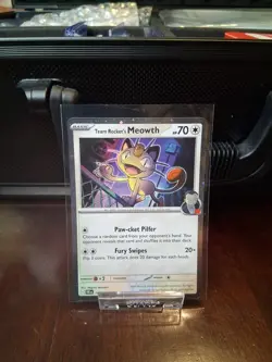 Team Rocket's Meowth (Cosmos Holo) Common 149/182 NM - Image 1