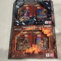 Bandai Namco One Piece Card Game Illustration Box vol.5 and vol. 6 Promo Sealed - Image 1