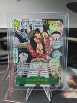 Dracule Mihawk Alt Art Manga Azure Sea's Seven One Piece OP14-119 English - Image 2