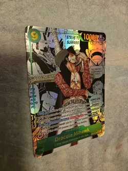 Dracule Mihawk Alt Art Manga Azure Sea's Seven One Piece OP14-119 English - Image 5
