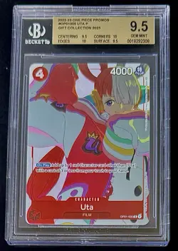 BGS 9.5 One Piece OP01-005 R Uta - English - Foil - Gift Collection - Graded - Image 1