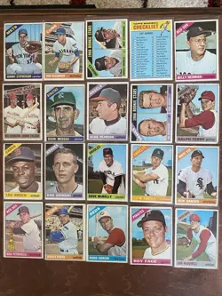 1966 Topps MLB Baseball Card Lot 20 Vintage Cards Rookie Stars Brock Kessinger - Image 1