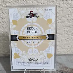 2022 Wild Card 5 Card Draw Brock Purdy Holo Foil-Red AU RC SDJC-BPN 1/2 - Image 2