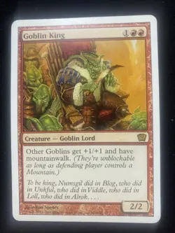 Magic The Gathering 9TH EDITION GOBLIN KING red card MTG - Image 1