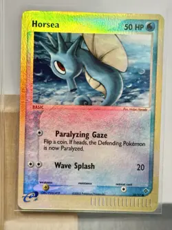 Pokemon TCG Mixed Card Lot 7 Cards - Pikachu, Horsea, Yanma, Holo, 1st Edition - Image 2