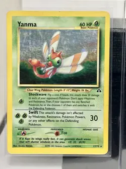 Pokemon TCG Mixed Card Lot 7 Cards - Pikachu, Horsea, Yanma, Holo, 1st Edition - Image 3