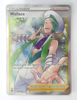 Pokemon Card Wallace 194/195 Full Art Holo Rare Lightly Played - Image 1