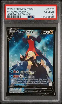 Garchomp V PSA 10 Astral Radiance TG23/TG30 Pokemon Card 2022 Trainer Gallery FA - Image 1