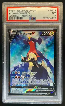 2022 Pokemon SWSH Astral Radiance Garchomp V Trainer Gallery #TG23/TG30 PSA 7 - Image 1