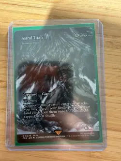 Astral Titan - Primeval Titan (Showcase) Final Fantasy: Through the Ages MTG - Image 1