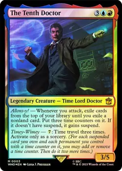 The Tenth Doctor Surge Foil Doctor Who Commander 0003 NM MTG - Image 1