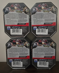 Pokemon TCG Paldean Fates Tin Set of 4 - Charizard ex, Great Tusk, Iron Treads - Image 2