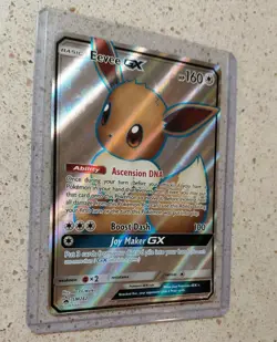 Pokemon TCG Eevee GX SM242 Holo Full Art Promo Card LP Condition - Image 1