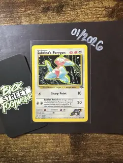 Sabrina's Porygon 98/132, Gym Challenge, Pokemon TCG, WOTC, 2000, Common, NM - Image 3