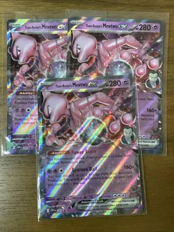 Pokemon TCG Team Rocket's Mewtwo ex SVP 216 Black Star Promo English EN - Image 3