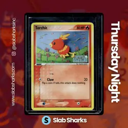 2006 POKEMON EX CRYSTAL GUARDIANS #65/100 TORCHIC HOLO STAMPED - Image 1