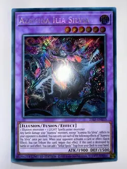 Yugioh Azamina Ilia Silvia 25LP-EN010 Secret Rare Limited Edition - Image 1