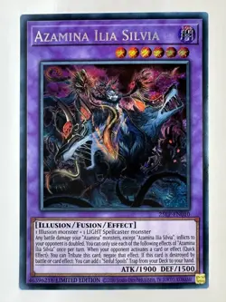 Yugioh Azamina Ilia Silvia 25LP-EN010 Secret Rare Limited Edition - Image 2