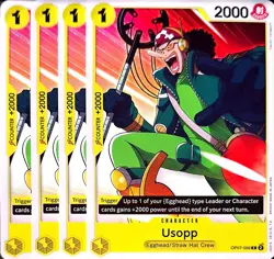 One Piece TCG - 4er Playset - OP07-099 Usopp C/EN/NM - Image 1