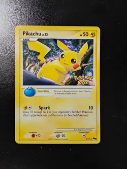 Pokemon Pikachu Pokemon Day Promo Pop Series 6 9/17 NM/MINT Card - Image 1