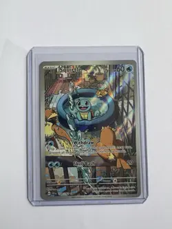 Squirtle 148/142 Stellar Crown Illustration Rare Pokemon TCG NM - Image 1