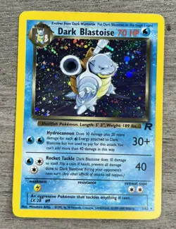 Dark Blastoise Holo Rare 3/82 Team Rocket Pokemon TCG Card🔥📈PSA ready - Image 3