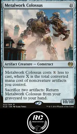 Metalwork Colossus MTG NM KLD Rare Construct Fast Tracked Shipping - Image 1