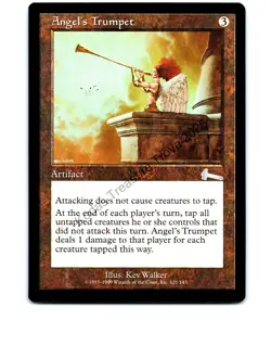 Angel's Trumpet #121 Artifact Urza's Legacy Uncommon NP Near Mint or Better - Image 1