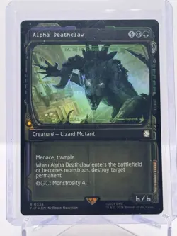 Alpha Deathclaw (Showcase) Universes Beyond: Fallout Foil - Image 1