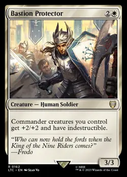 MTG BASTION PROTECTOR 0162 - TALES OF MIDDLE-EARTH COMMANDER LTC - WHITE - Image 1