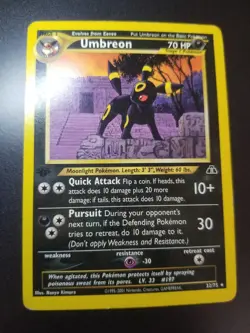 Umbreon 32/75 1st Edition Pokemon Neo Discovery Non-Holo Rare - Image 2