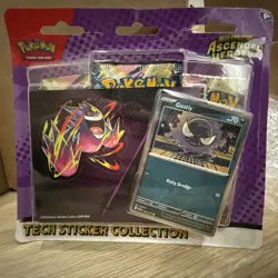 Pokemon Ascended Heroes Tech Sticker 3-Pack Promo -Gastly READY TO SHIP - Image 1