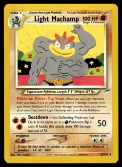2002 NEO - DESTINY LIGHT MACHAMP STAGE 2/RARE #25 - Image 1