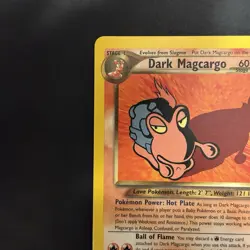 Pokemon Vintage Non-Holo Rare Dark Magcargo Neo Destiny 18/105 WotC - Image 2