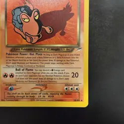 Pokemon Vintage Non-Holo Rare Dark Magcargo Neo Destiny 18/105 WotC - Image 4
