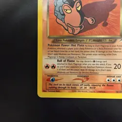 Pokemon Vintage Non-Holo Rare Dark Magcargo Neo Destiny 18/105 WotC - Image 5