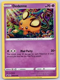 Dedenne SWSH080 - Sword & Shield Black Star Promo - Pokemon TCG - Image 1