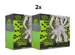 2X Pokemon Mega Evolution Perfect Order Pokemon Center ETB PRESALE - Image 1