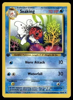 Pokemon TCG Jungle 1st Edition #46/64 Seaking LP+ - Image 1