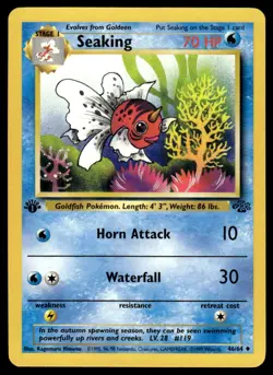 Pokemon TCG Jungle 1st Edition #46/64 Seaking LP+ - Image 1