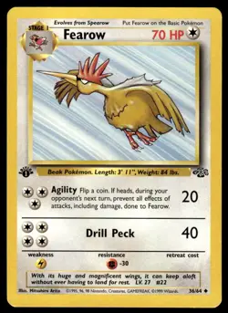 Pokemon TCG Jungle 1st Edition #36/64 Fearow LP+ - Image 1