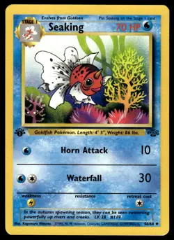 Pokemon TCG Jungle 1st Edition #46/64 Seaking LP+ - Image 1