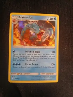 Gyarados 30/181 Holo Rare Sun & Moon Team Up Pokemon TCG NM Never Played - Image 1