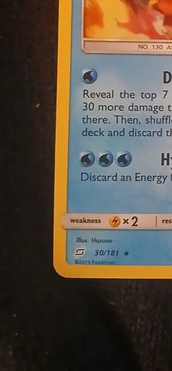 Gyarados 30/181 Holo Rare Sun & Moon Team Up Pokemon TCG NM Never Played - Image 5