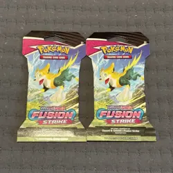 2 Pokemon Sword & Shield Fusion Strike Booster Packs - Image 1