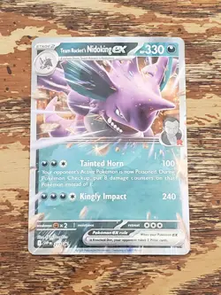 Team Rocket’s Nidoking ex SVP 217 Pokemon Black Star Promo Destined Rivals - Image 1