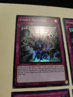 4x Evenly Matched SDBT-EN038 1st Ed Super Rare LP Yu-Gi-Oh! - Image 2